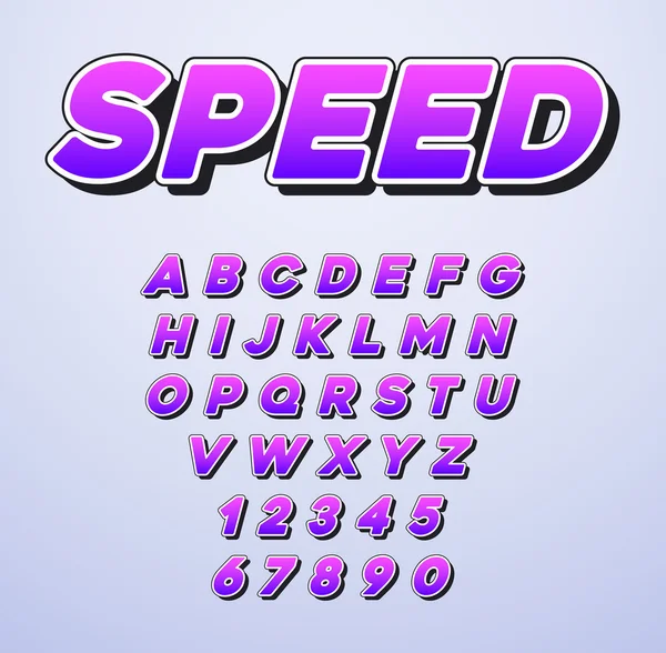 Sport Font with Letters and Numbers Stock Vector Image by ©ckybe 109935762