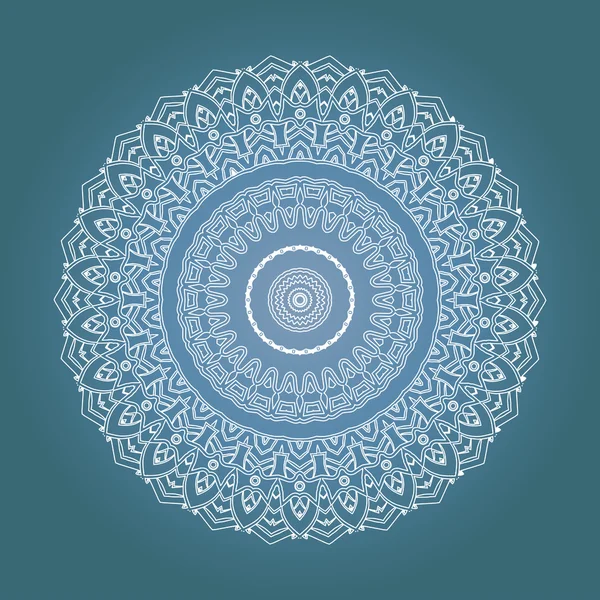 Mandala Fractal Psychédélique Ethnique — Image vectorielle