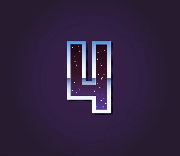 Univers Retro Digit — Image vectorielle