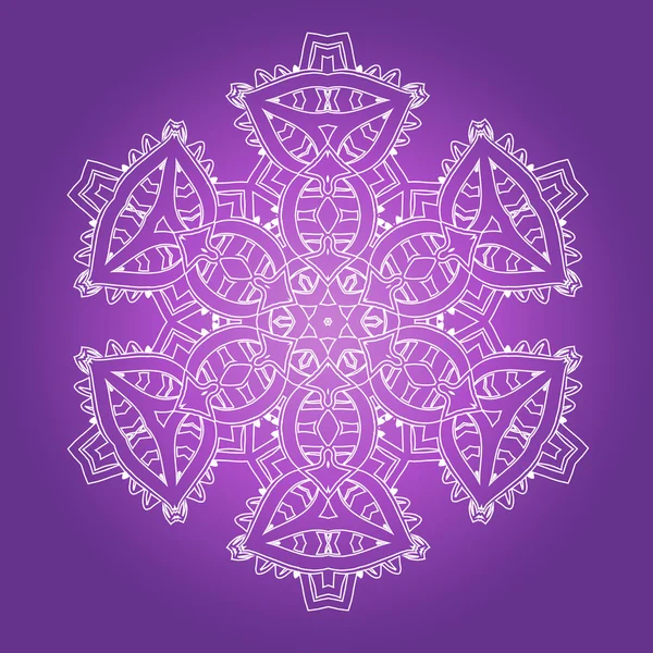 Etnische psychedelische Fractal Mandala — Stockvector