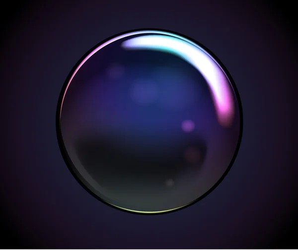 Duha bublina vody — Stockový vektor