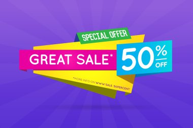 Satışı işareti büyük başlığı 