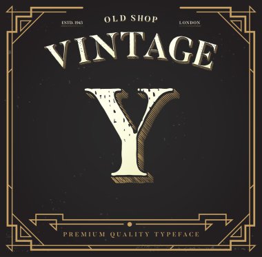 Şık şık arka plan ile mektup