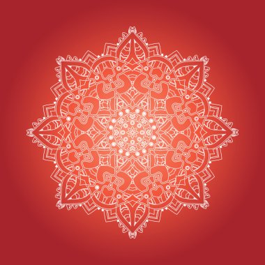 Etnik fraktal Mandala 