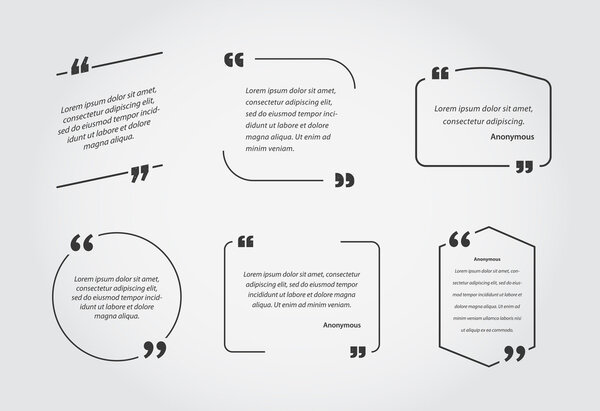 Quotes Templates Bubbles