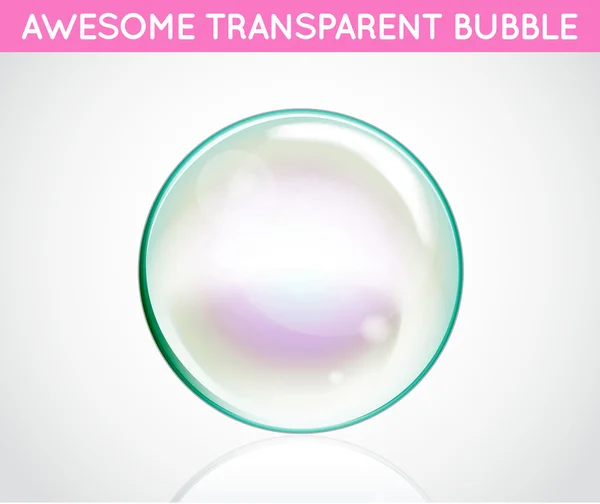 Duha bublina vody — Stockový vektor