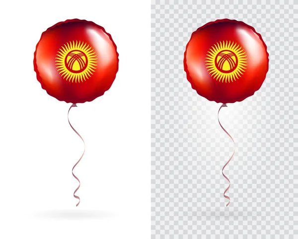 Luftballons Als Kirgisische Nationalflagge — Stockvektor