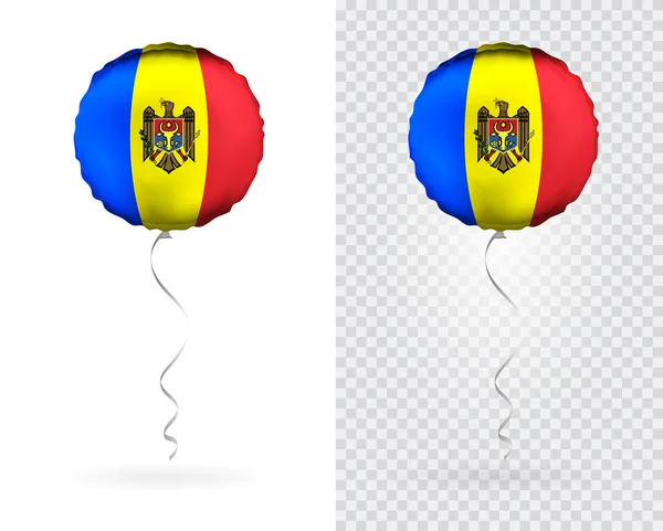 Ballons Dans Vecteur Comme Drapeau National Moldavie — Image vectorielle