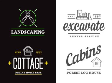 Vektör Gayrimenkul İnşaatı Simgeler ve İşaretler Ev ve Tamir 