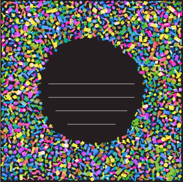 Colorful Explosion Confetti Place Text 일러스트 — 스톡 벡터