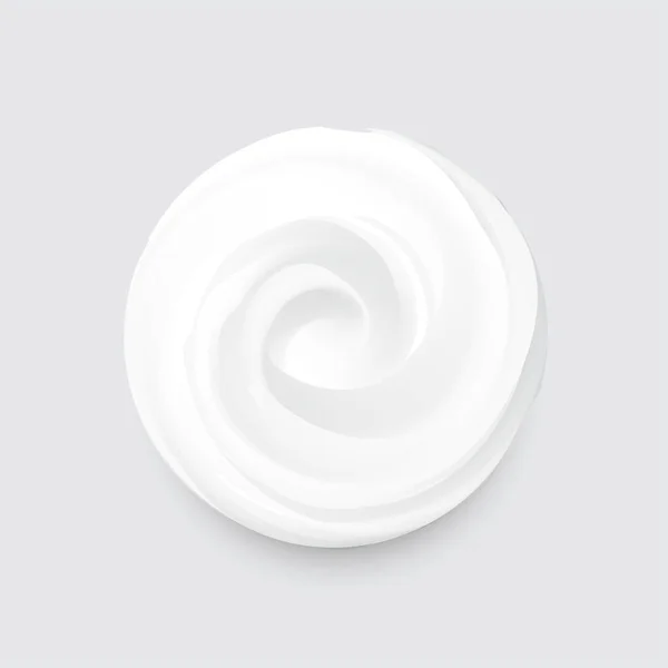 Cosmetic Cream Creme Smear Isolerad Bakgrunden Kan Användas Separat Vektor — Stock vektor