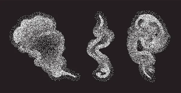 气溶胶灰尘或细菌生长 在黑色背景下分离的Petri鱼实验 — 图库矢量图片