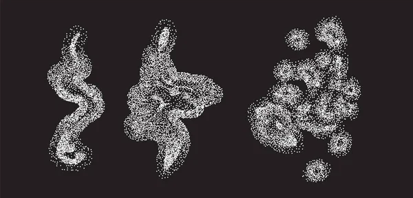 气溶胶灰尘或细菌生长 在黑色背景下分离的Petri鱼实验 — 图库矢量图片