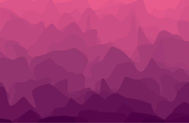 Soyut Kanyon Puslu Dağları Uzaysal Bakış Alanı. Akşam Renkleri. Dalgalı desen. Derecelendirme Sınıfı.