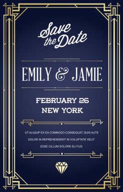 Art Deco ve Nouveau dönemi davet