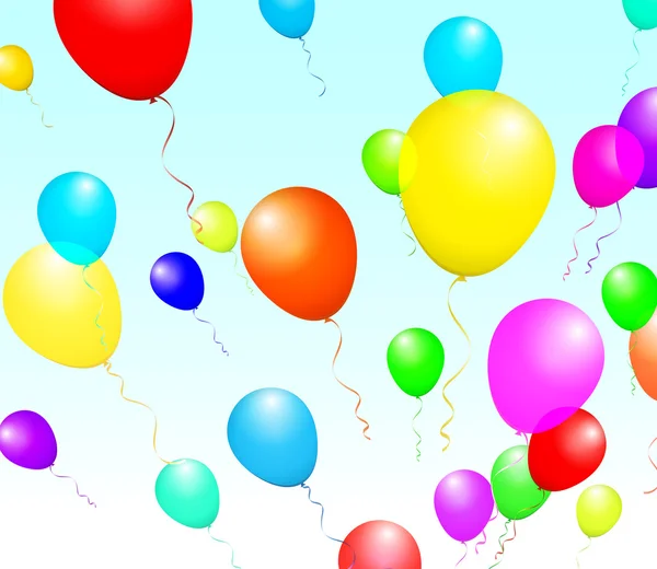 Kleur glanzend ballonnen — Stockvector