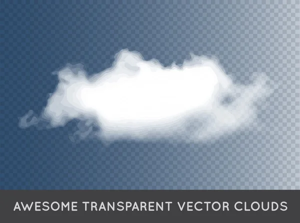 Nuvens transparentes impressionantes —  Vetores de Stock