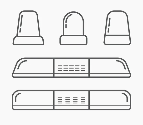 Flashers especiales de emergencia — Archivo Imágenes Vectoriales