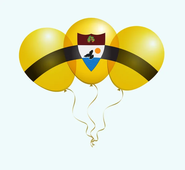Liberland Narodowy flaga balony — Wektor stockowy