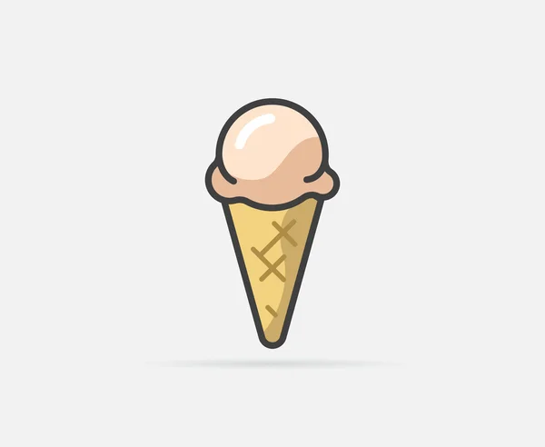 Logotipo de helado o icono — Archivo Imágenes Vectoriales