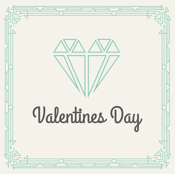 Vintage Invitation to Valentines Day Party — стоковий вектор