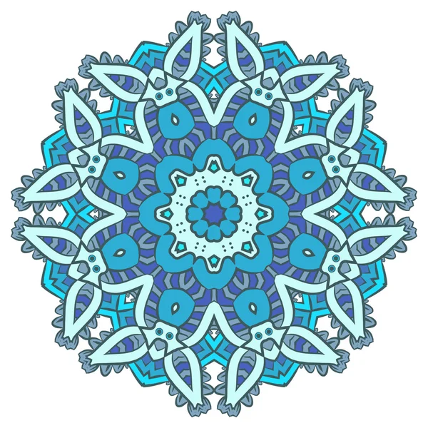 Ethnic Fractal Mandala Aztec Pattern — Stockvector
