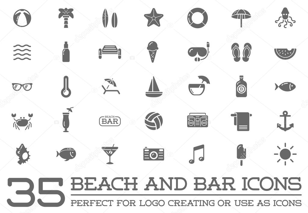 Beach Sea Bar Elements