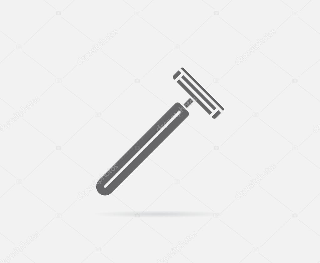 Razor or Blade Vector Element or Icon, Illustration Ready for Print or Plotter Cut or Using as Logotype with High Quality