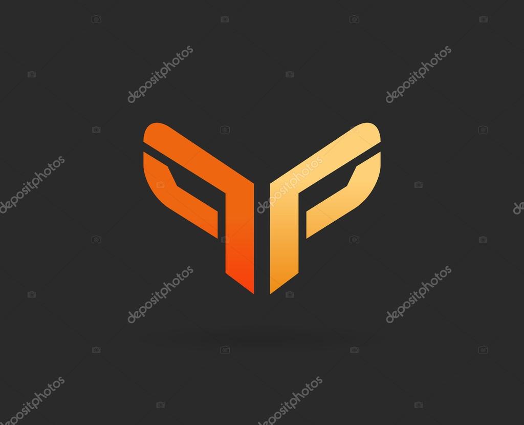 Logo Icon Design Template Elements in Vector Letter