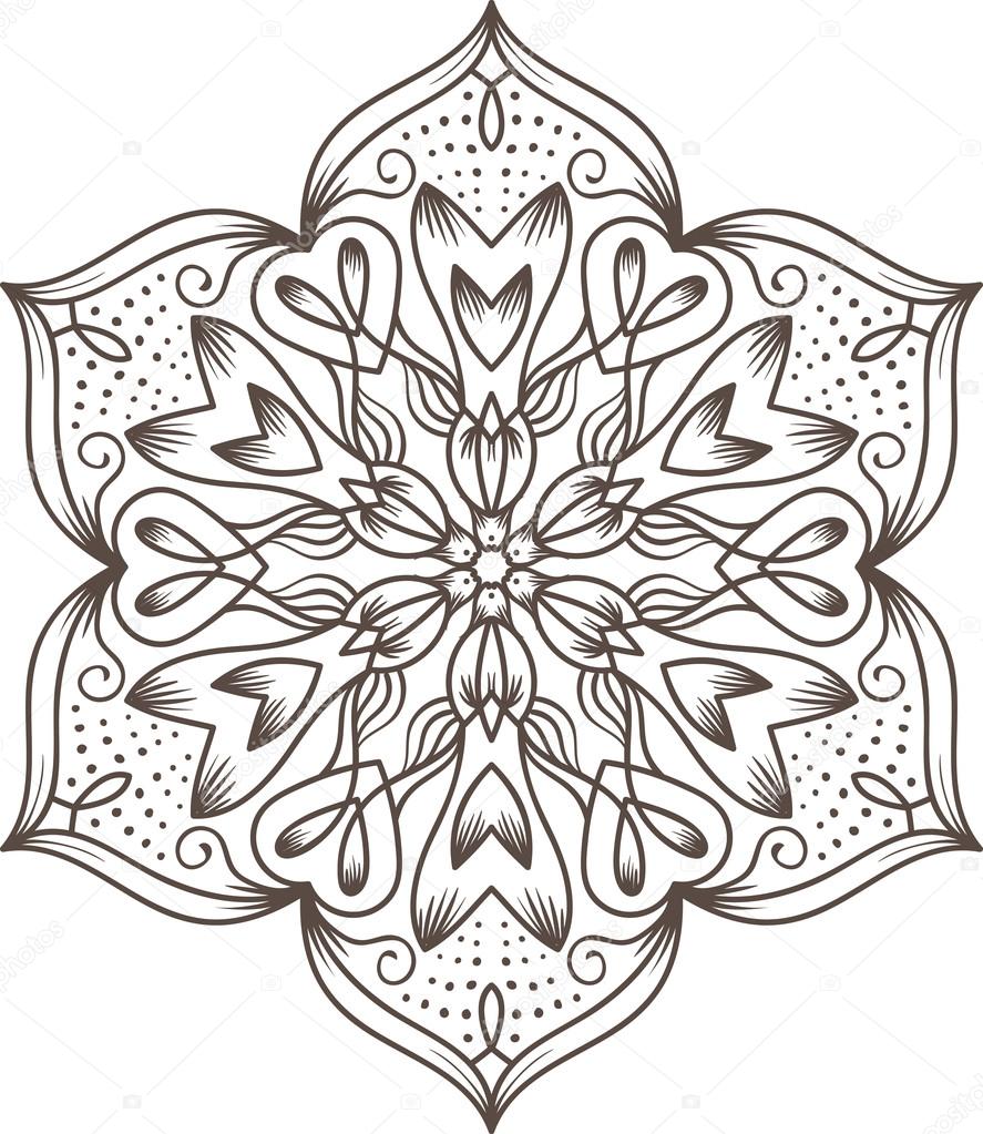 Ethnic Fractal Mandala