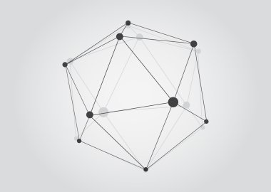 Black and White Lattice Shape Object