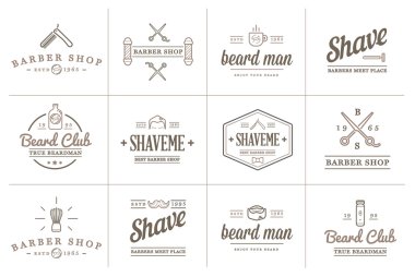 Barber and Shave Shop Elements