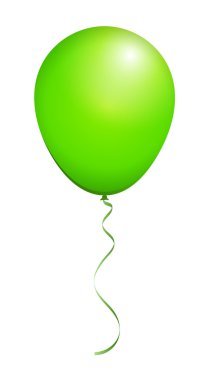 Rengi parlak yeşil balon