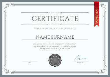 diploma veya sertifika şablonu