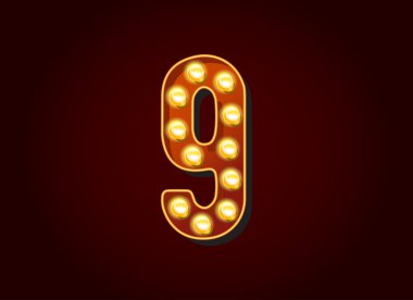 Ampul digits sayı 9