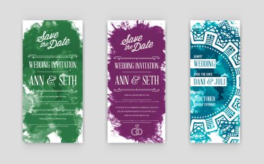 Düğün davetiye kartı dizi