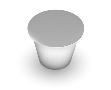 Boş beyaz folyo gıda ambalajlama