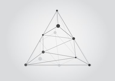 Black and White Lattice Shape Object