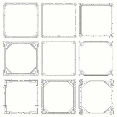 Vintage Invitation Decorative Frames