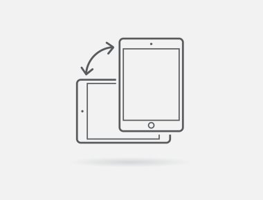 Rotate Smartphone or Tablet Icon