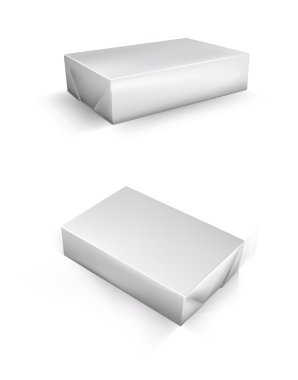 Boş beyaz folyo gıda ambalajlama