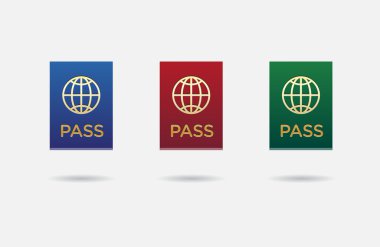 Vatandaşı ya da yabancı Passport kimliği kümesi