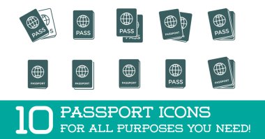 Vatandaşı ya da yabancı Passport kimliği kümesi