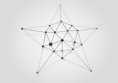 Black and White Lattice Shape Object