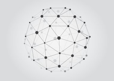Black and White Lattice Shape Object