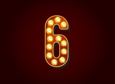 Ampul digits sayı 6