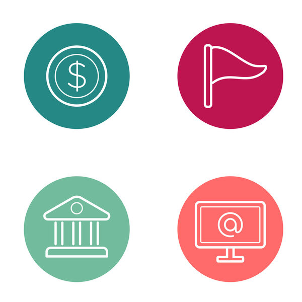 Round Circle Buttons with Icons