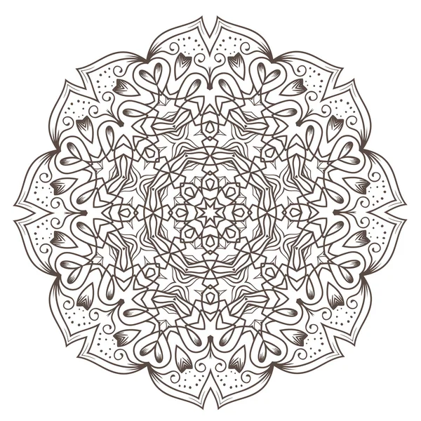 Mandala Fractal Etnia —  Vetores de Stock