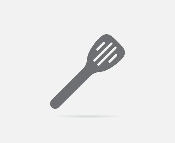 Ícone de colher de espátula de cozinha — Vetor de Stock