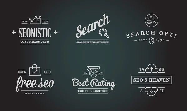 SEO Search Engine Optimisation Icons — Stok Vektör